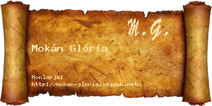 Mokán Glória névjegykártya